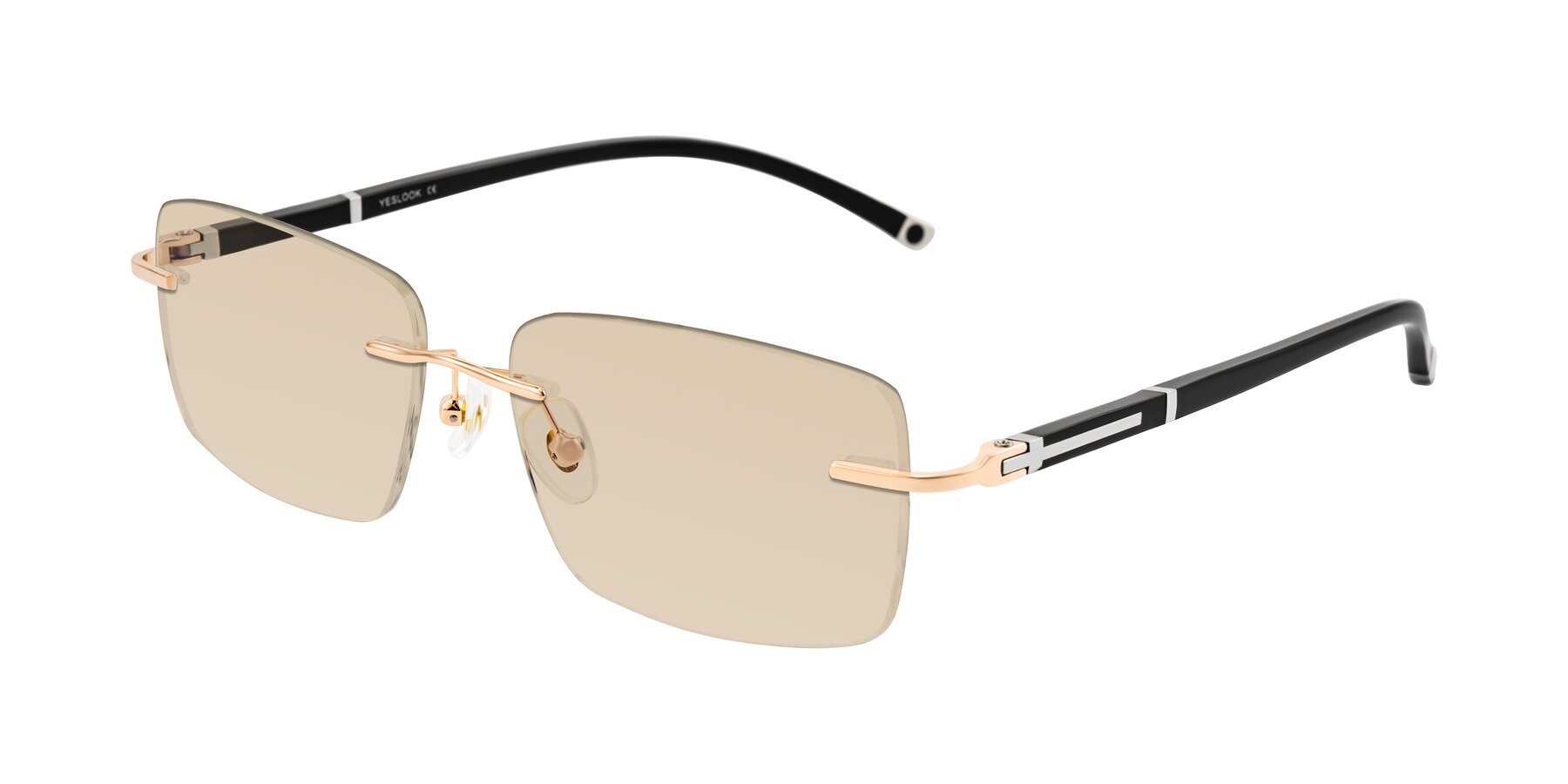 Angle of Mist in Rose Gold/Brown with Light Brown Tinted Lenses