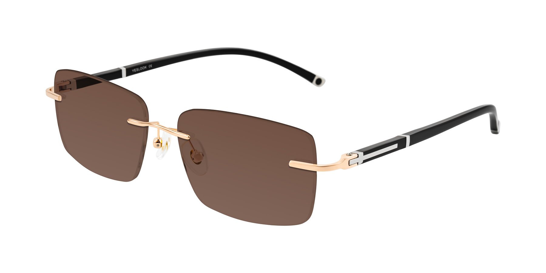 Angle of Mist in Rose Gold/Brown with Brown Tinted Lenses