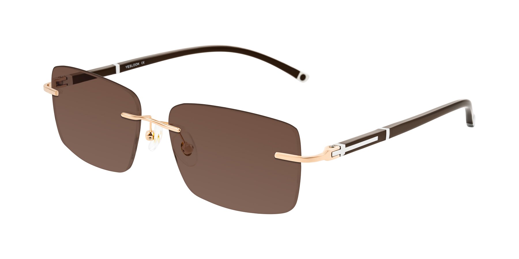 Angle of Mist in Rose Gold/Brown with Brown Tinted Lenses