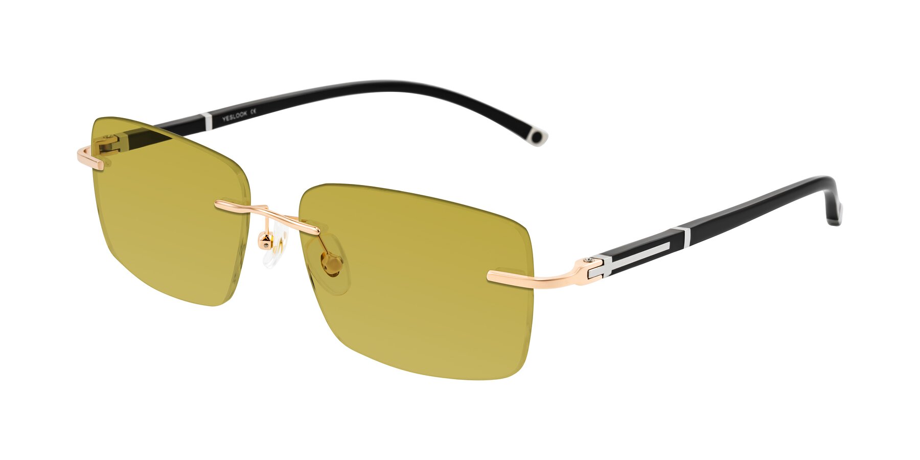 Angle of Mist in Rose Gold/Brown with Champagne Tinted Lenses