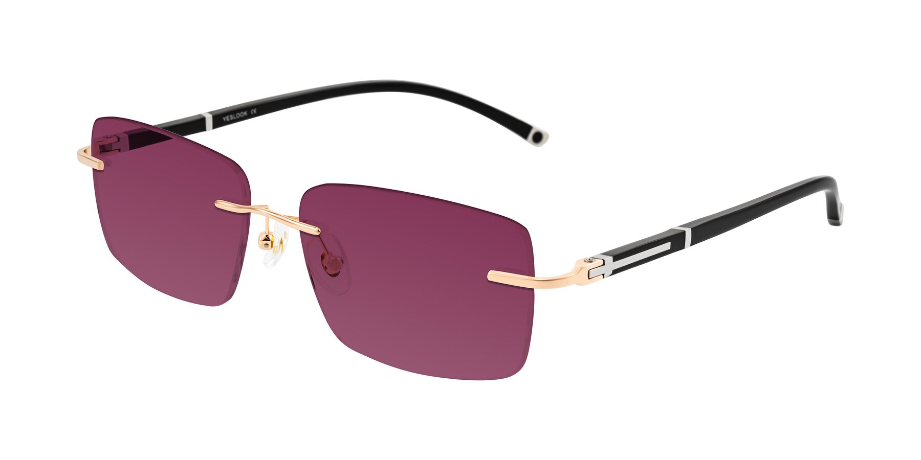 Angle of Mist in Rose Gold/Brown with Wine Tinted Lenses