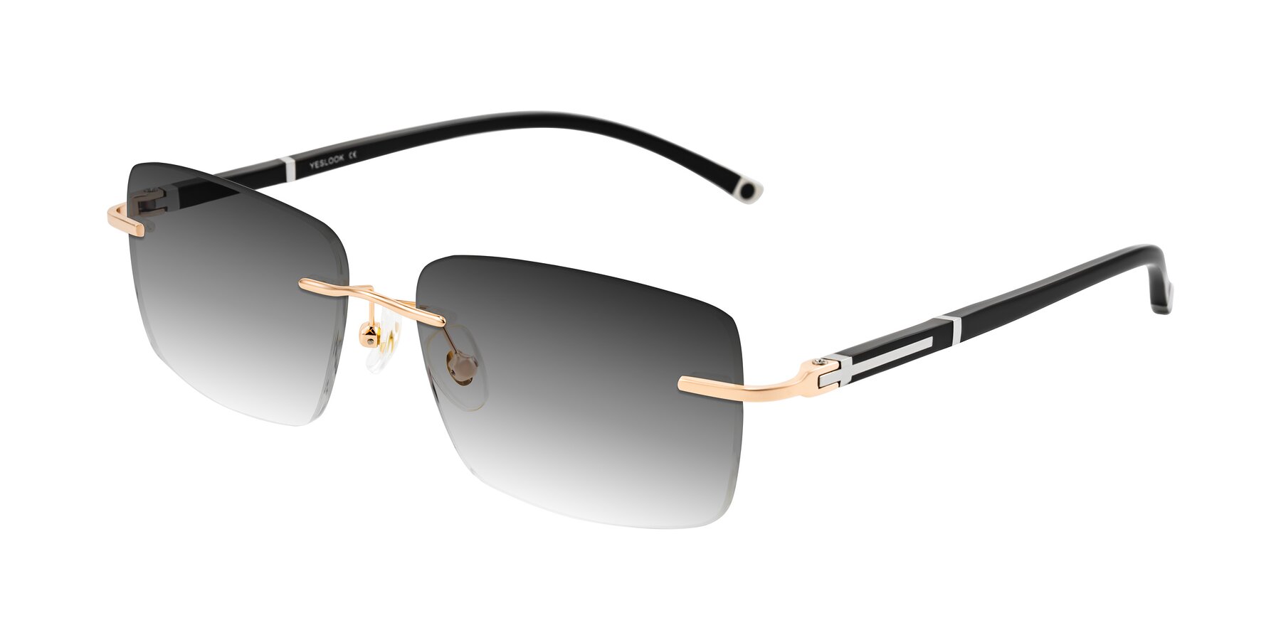 Angle of Mist in Rose Gold/Brown with Gray Gradient Lenses