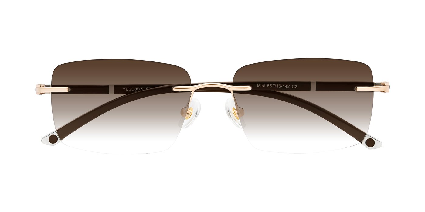Mist - Rose Gold/Brown Gradient Sunglasses