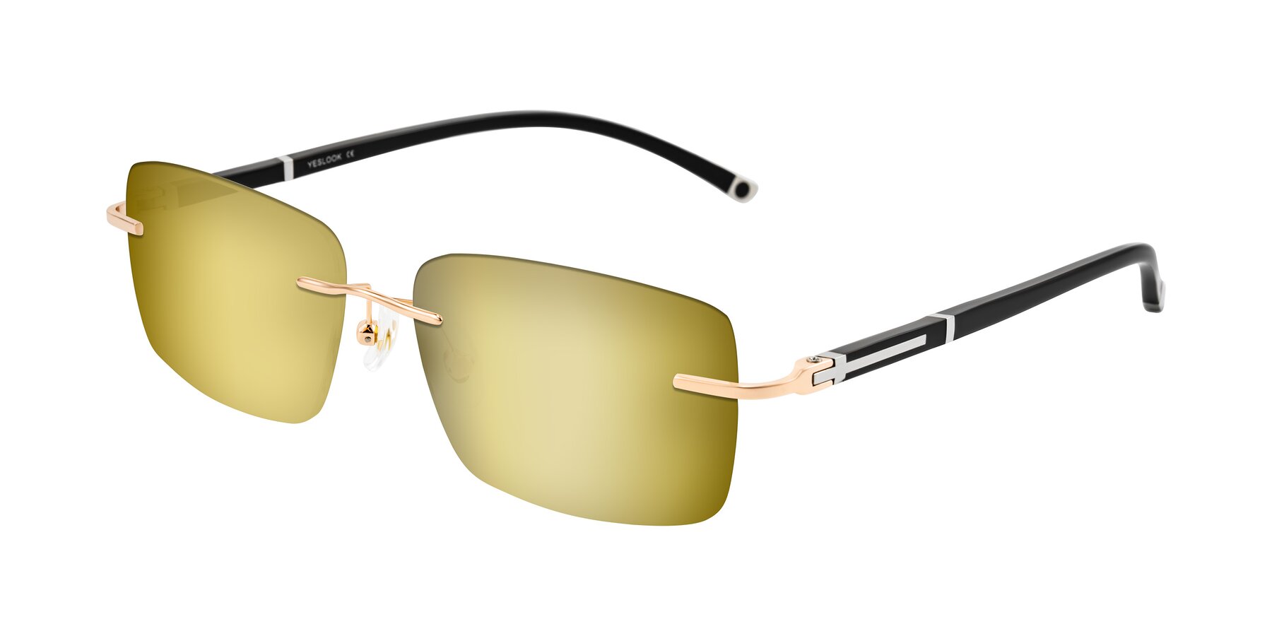 Angle of Mist in Rose Gold/Brown with Gold Mirrored Lenses