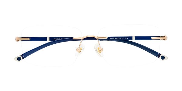 Front of Mist in Rose Gold/Blue