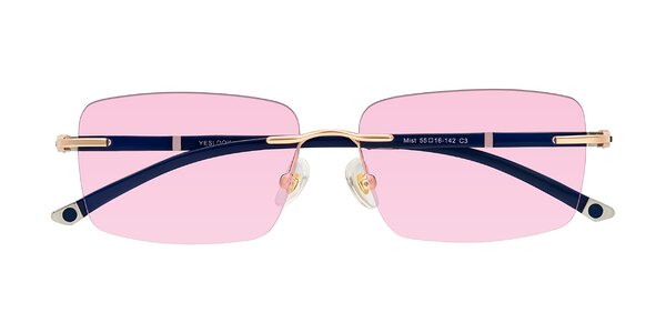 Front of Mist in Rose Gold/Blue