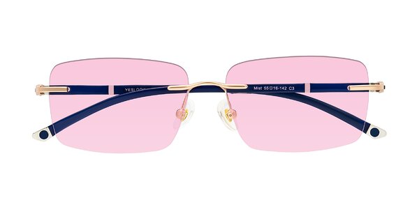 Front of Mist in Rose Gold/Blue