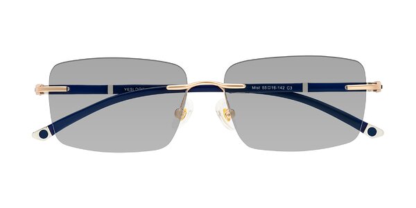Front of Mist in Rose Gold/Blue