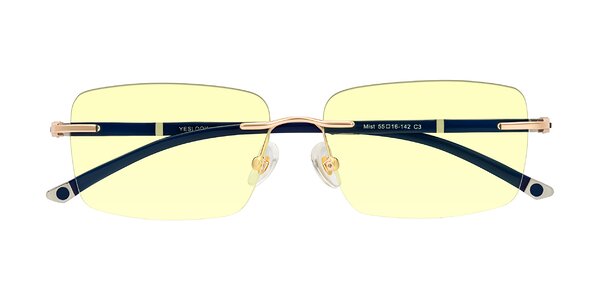 Front of Mist in Rose Gold/Blue