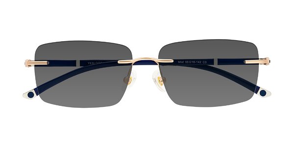 Front of Mist in Rose Gold/Blue