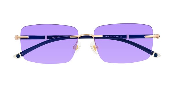 Front of Mist in Rose Gold/Blue