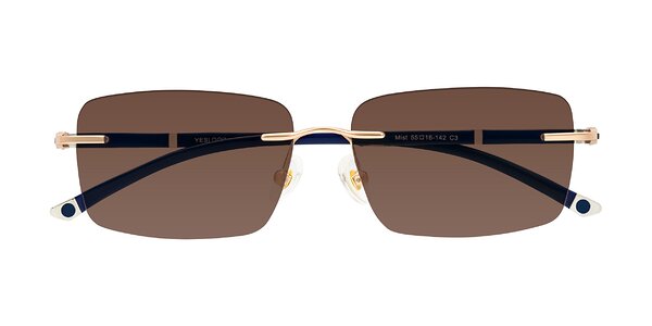 Front of Mist in Rose Gold/Blue