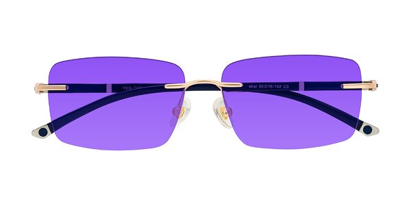 Front of Mist in Rose Gold/Blue