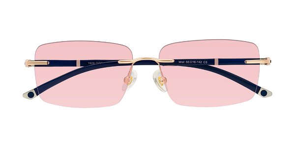 Front of Mist in Rose Gold/Blue