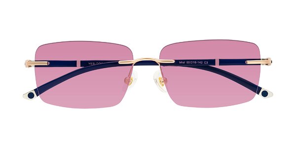 Front of Mist in Rose Gold/Blue