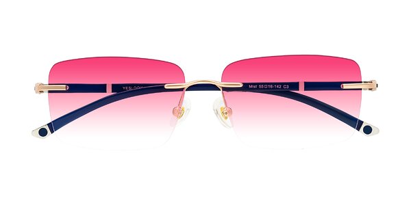 Front of Mist in Rose Gold/Blue