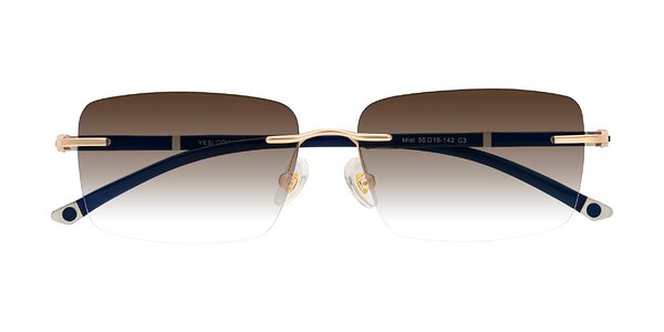 Front of Mist in Rose Gold/Blue