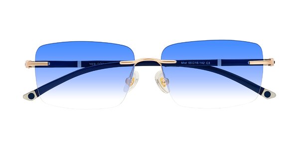 Front of Mist in Rose Gold/Blue
