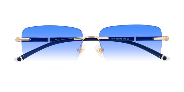 Front of Mist in Rose Gold/Blue
