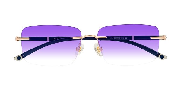 Front of Mist in Rose Gold/Blue