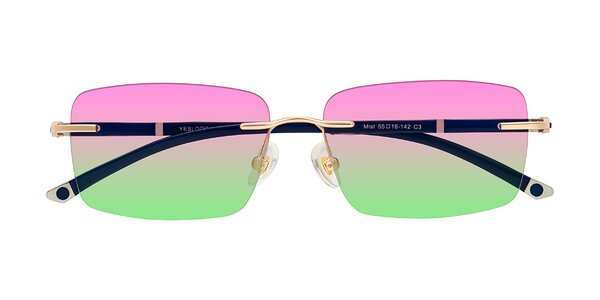 Front of Mist in Rose Gold/Blue
