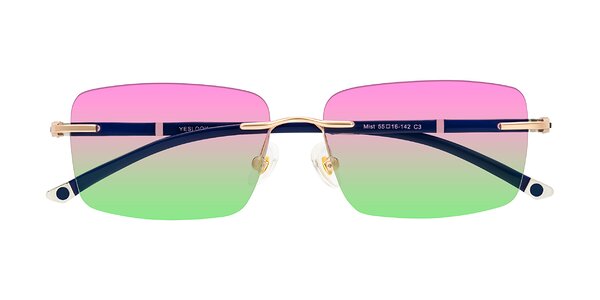 Front of Mist in Rose Gold/Blue