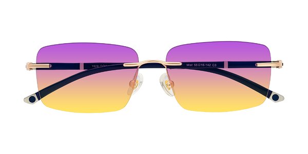 Front of Mist in Rose Gold/Blue