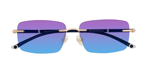 Front of Mist in Rose Gold/Blue
