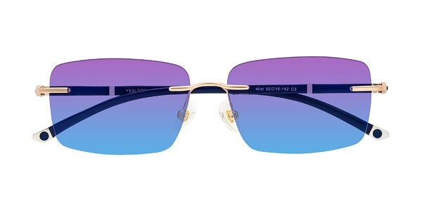 Front of Mist in Rose Gold/Blue