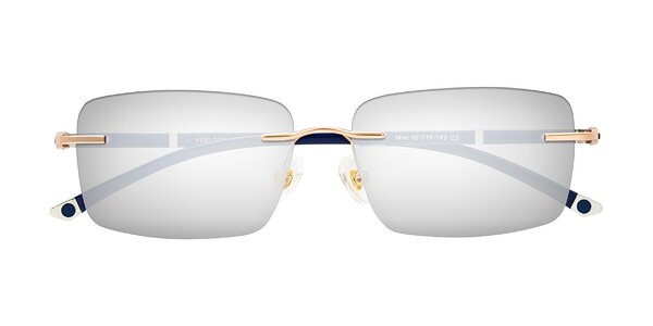 Front of Mist in Rose Gold/Blue