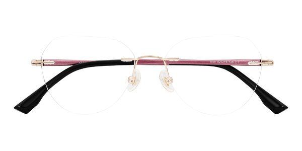 Front of Noe in Rose Gold/Purple