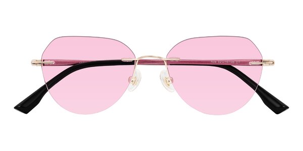 Front of Noe in Rose Gold/Purple