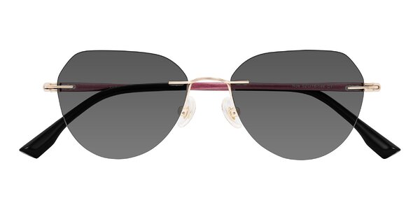 Front of Noe in Rose Gold/Purple
