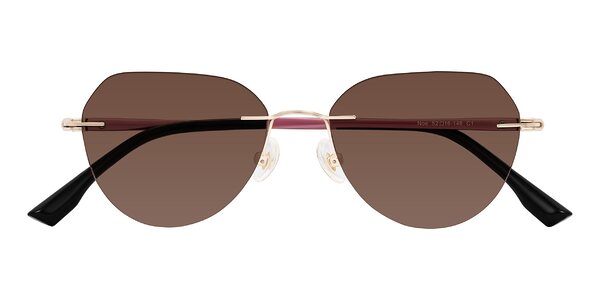 Front of Noe in Rose Gold/Purple