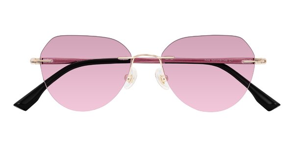 Front of Noe in Rose Gold/Purple