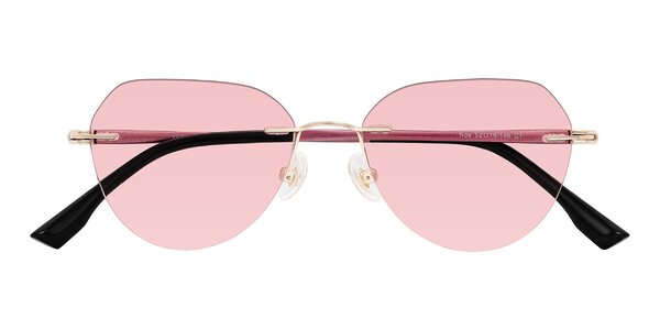 Front of Noe in Rose Gold/Purple
