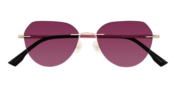 Front of Noe in Rose Gold/Purple
