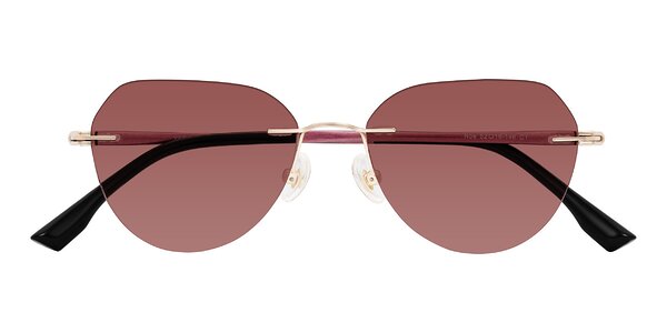 Front of Noe in Rose Gold/Purple