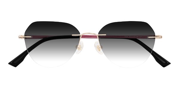 Front of Noe in Rose Gold/Purple