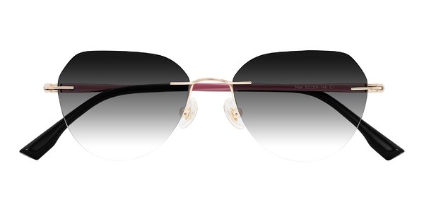 Front of Noe in Rose Gold/Purple