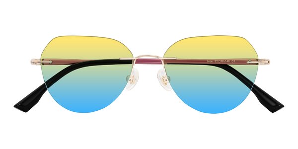 Front of Noe in Rose Gold/Purple