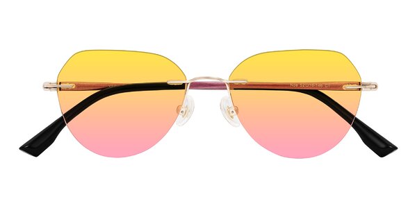 Front of Noe in Rose Gold/Purple