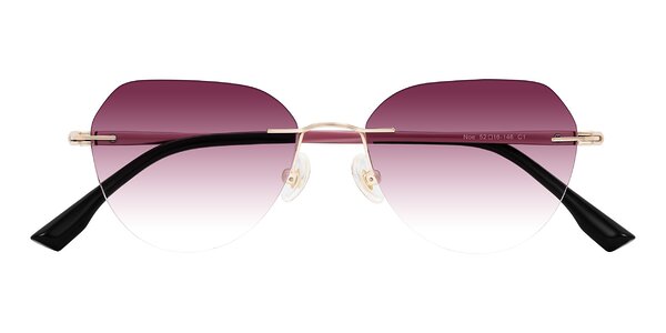 Front of Noe in Rose Gold/Purple