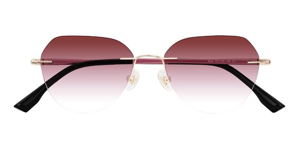 Front of Noe in Rose Gold/Purple