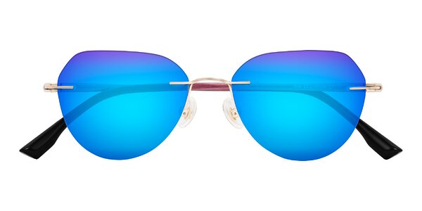 Front of Noe in Rose Gold/Purple