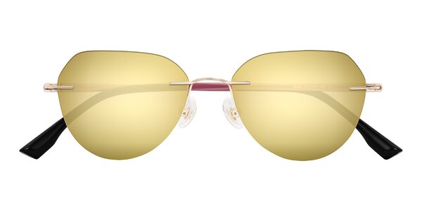 Front of Noe in Rose Gold/Purple