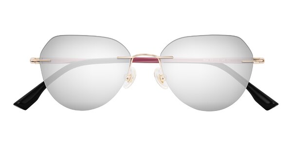 Front of Noe in Rose Gold/Purple