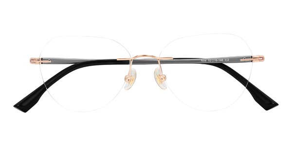 Front of Noe in Rose Gold/Gray