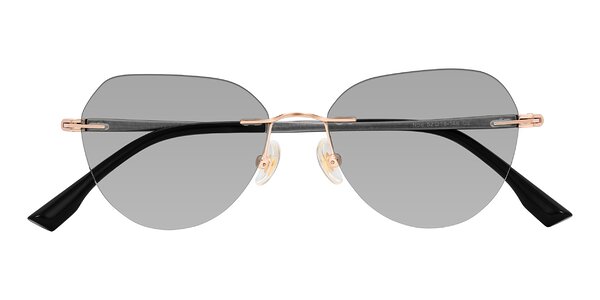 Front of Noe in Rose Gold/Gray