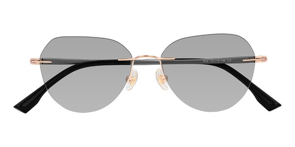 Front of Noe in Rose Gold/Gray